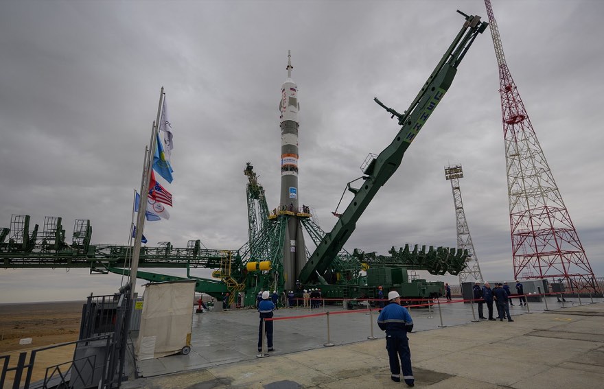 Ракета «Союз» на стартовом комплексе Байконура