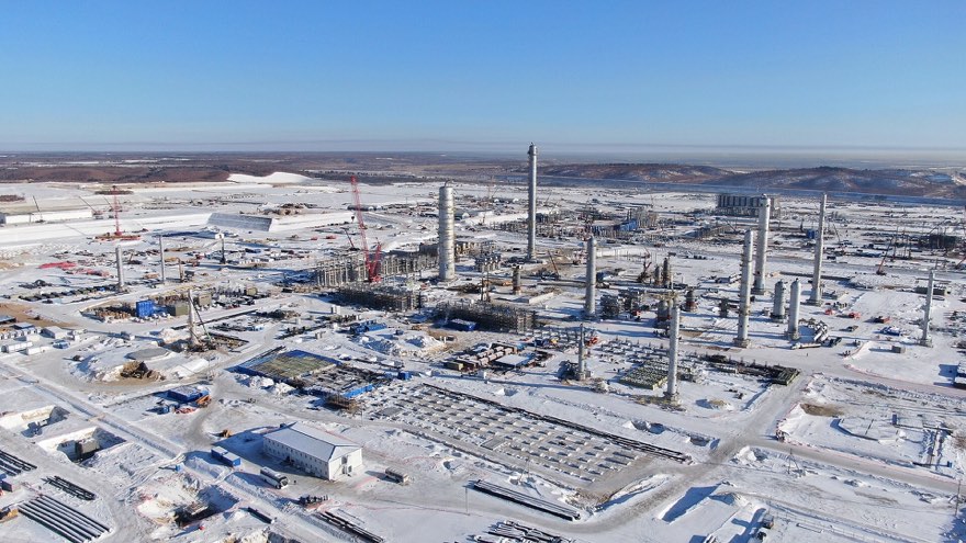 Строительная площадка Амурского газохимического комплекса СИБУРа